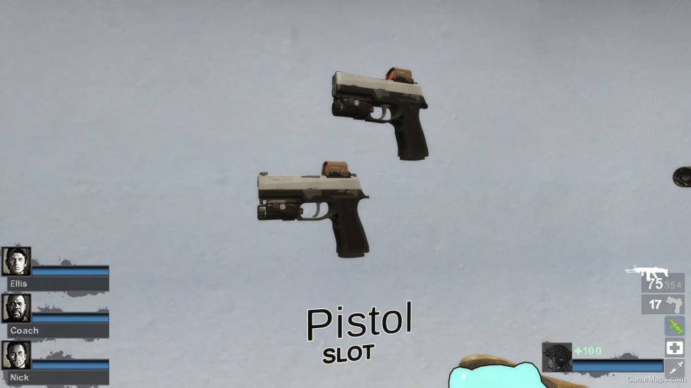 SigSaure P320 Ver2 black silver version (9mm Pistol) v2 [Sound fix Ver]