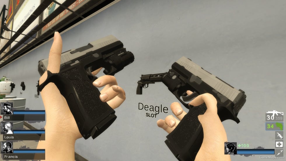 SigSaure P320 Ver2 black silver version (9mm Pistol) v2 [Sound fix Ver]