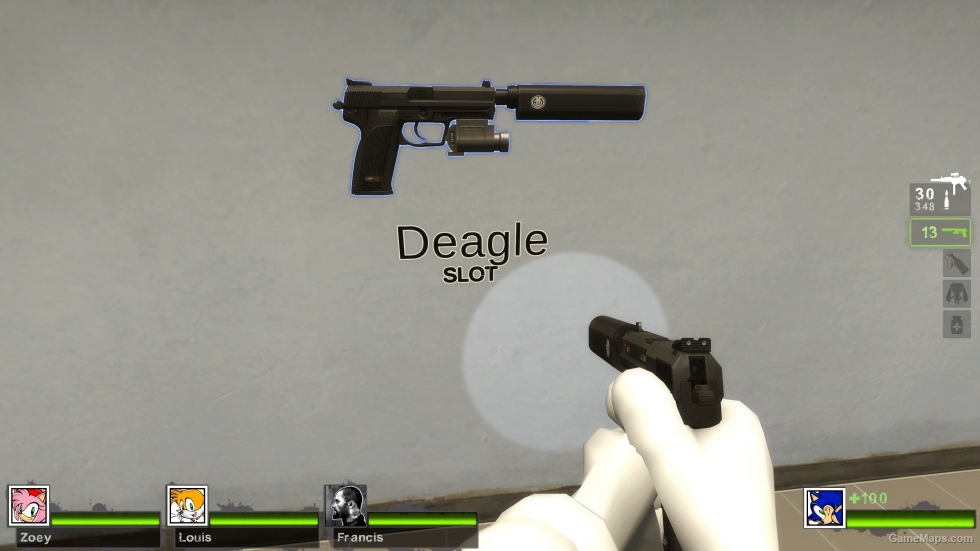 Silenced HK USP .40 v2 (Magnum Pistol) [Sound fix Ver]