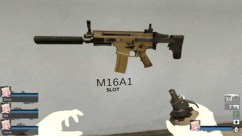 Silenced MK16 PDW (M16A2)