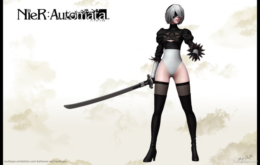 Skirtless NieR:Automata 2B [V2.0] {Nick}