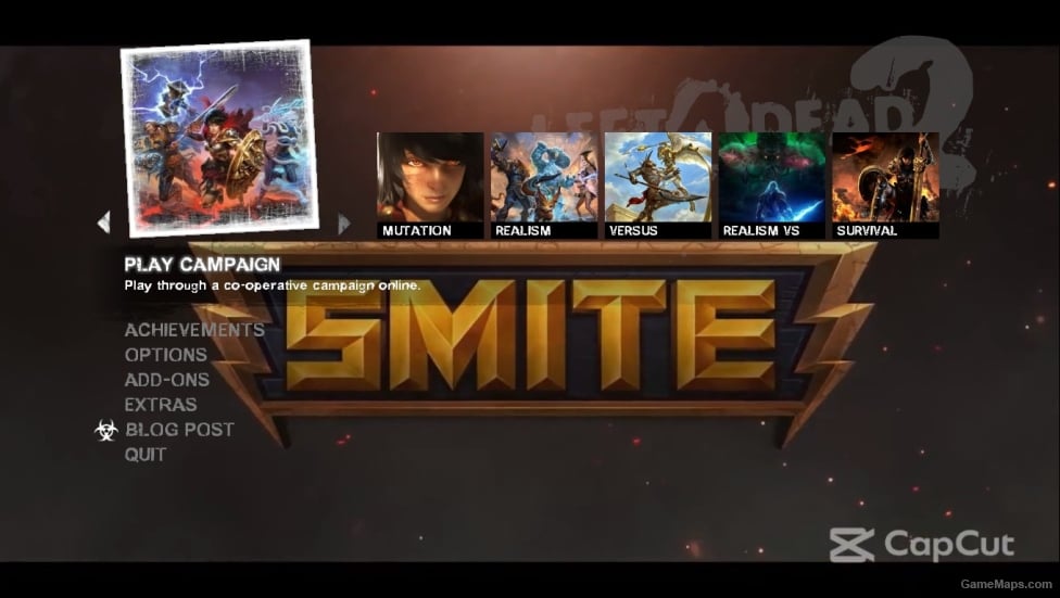 Smite Background + Menu icons