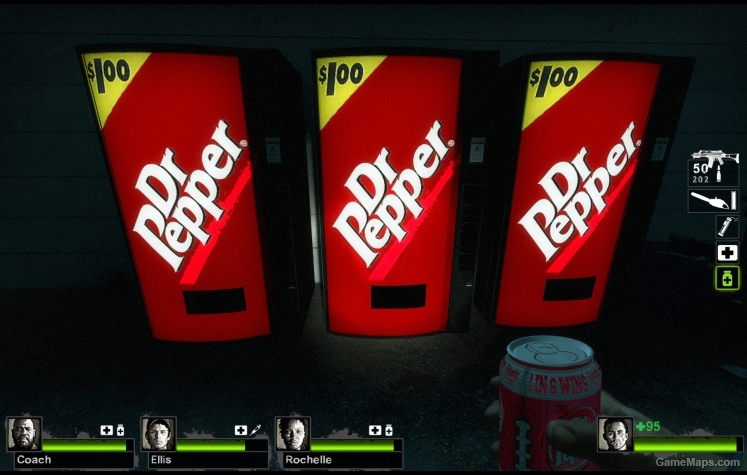 soda machine dr. pepper