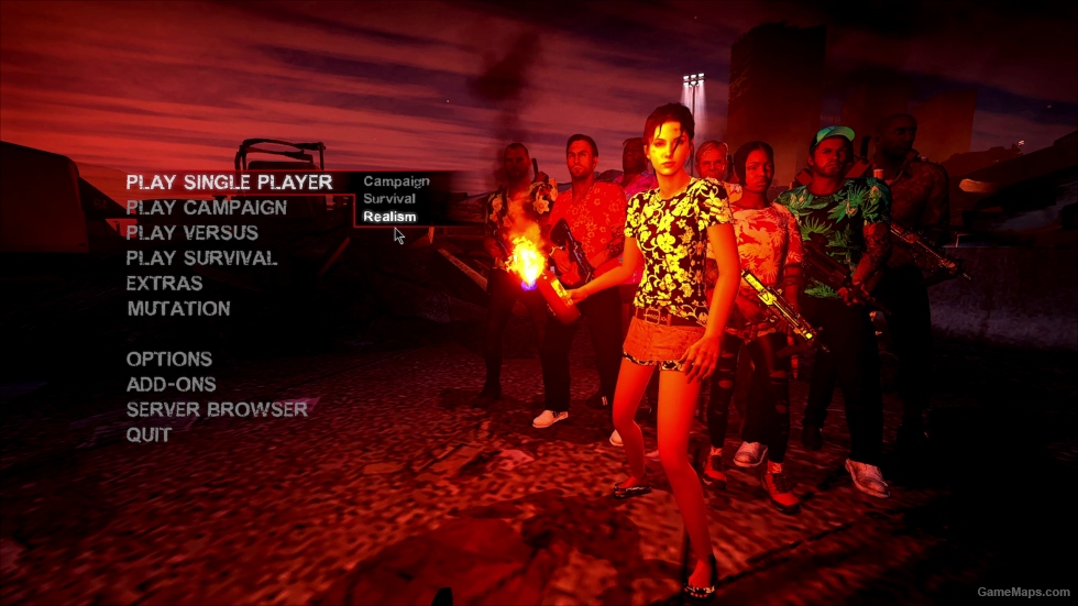 Songkran outfit สงกรานต์ background video for Left 4 Dead 2 main menu