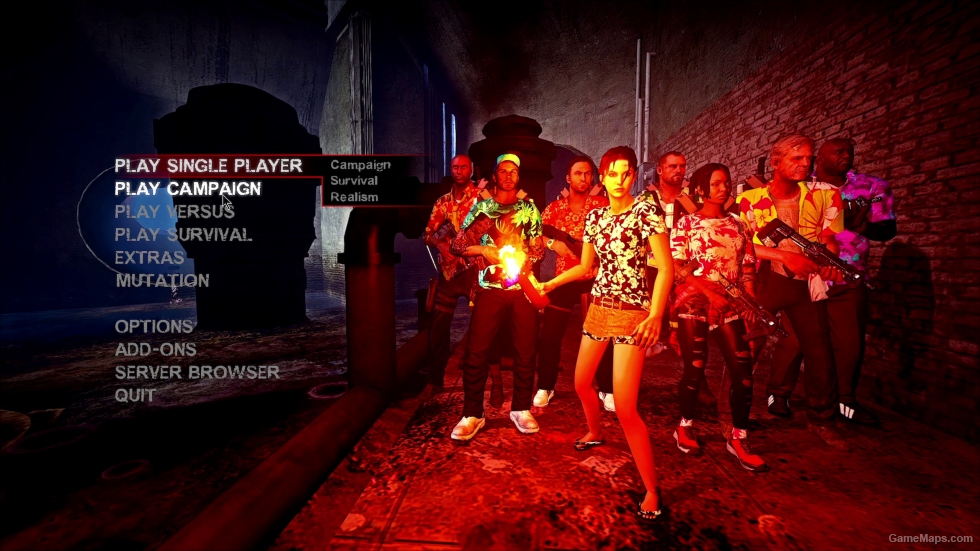 Songkran outfit สงกรานต์ background video for Left 4 Dead 2 main menu