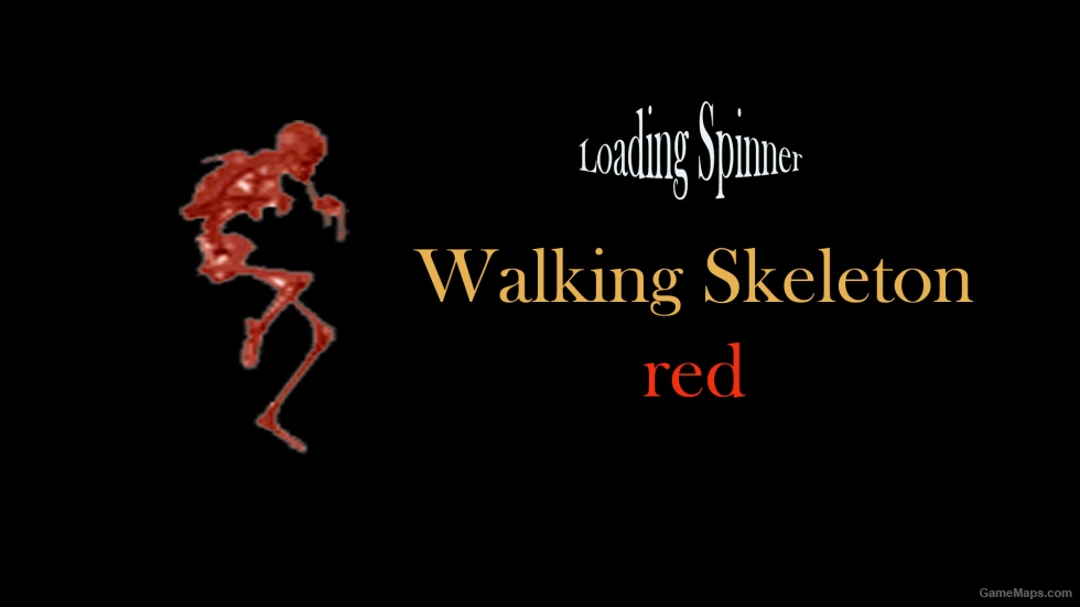 Spinner - Walking Skeleton (red)