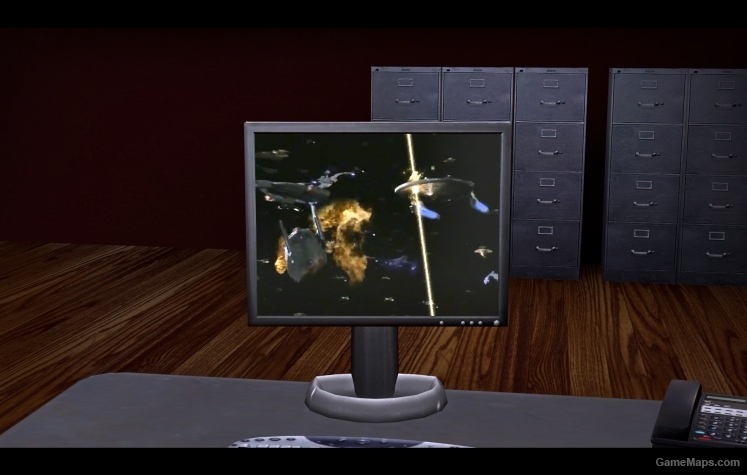 Star Trek battle on PC Screen