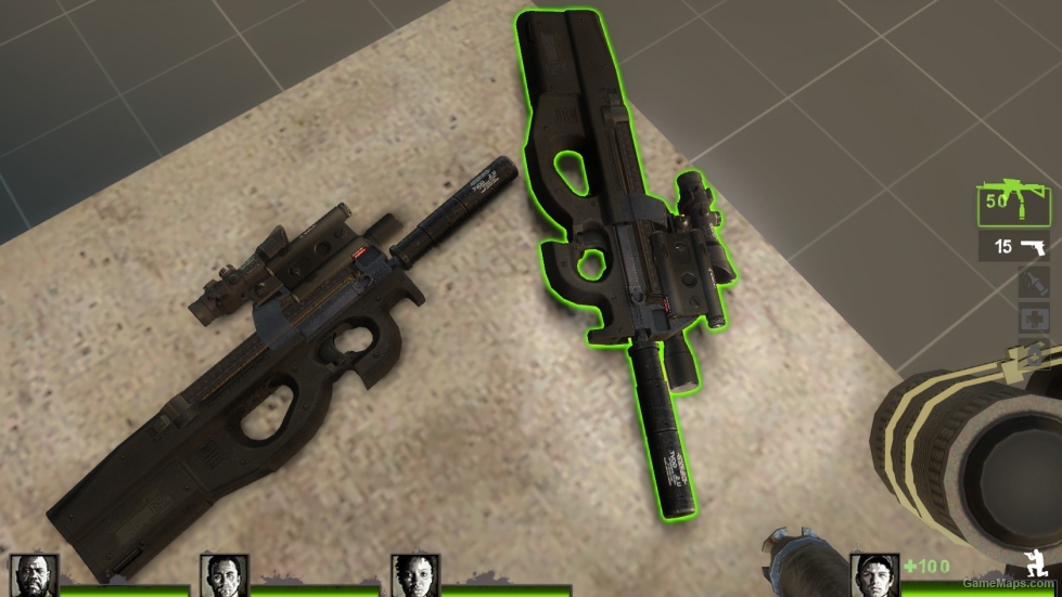 Tactical FN P90 (Silenced SMG)