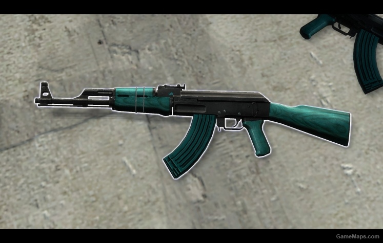 Teal AK-47 on HyperMetal's anims