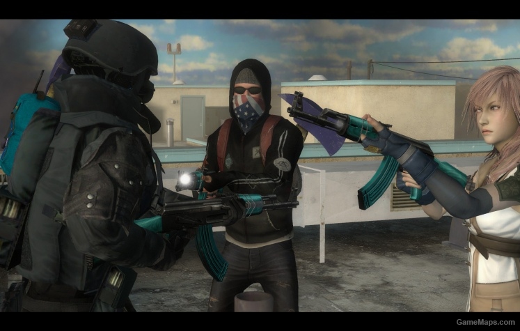 Teal AK-47 on HyperMetal's anims
