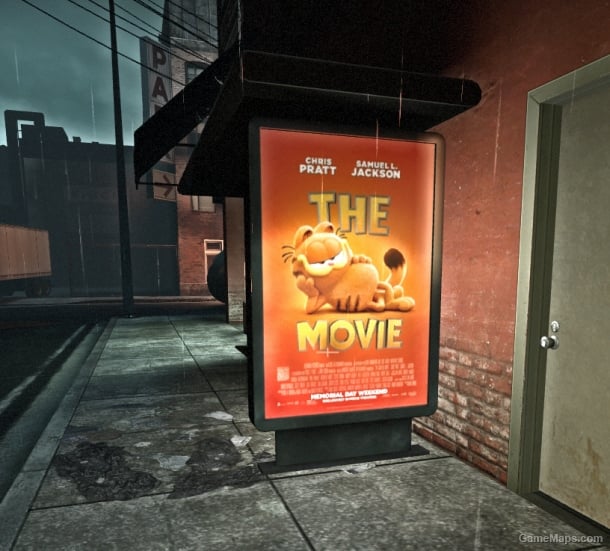 The Garfield Movie Bus stop poster