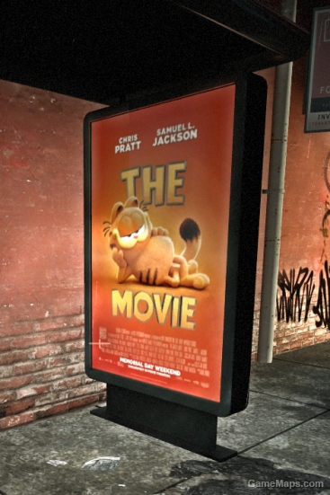 The Garfield Movie Bus stop poster