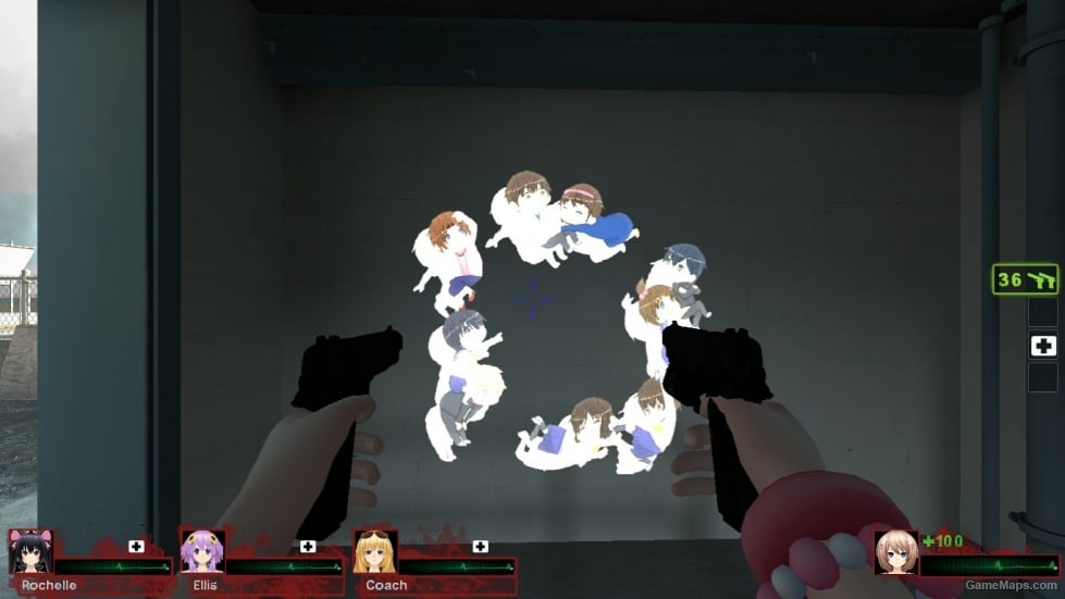 The Love Circle Flashlight - Wall, Double Pistols The Love Circle Flashlight