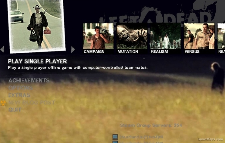 The Walking Dead Menu