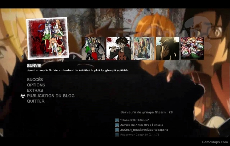 theme menu principal HOTD