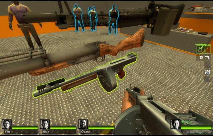 Thompson Submachine Gun (AK47) (Left 4 Dead 2) GameMaps