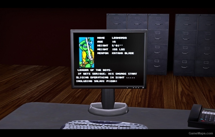 TMNT1 arcade on PC Screen