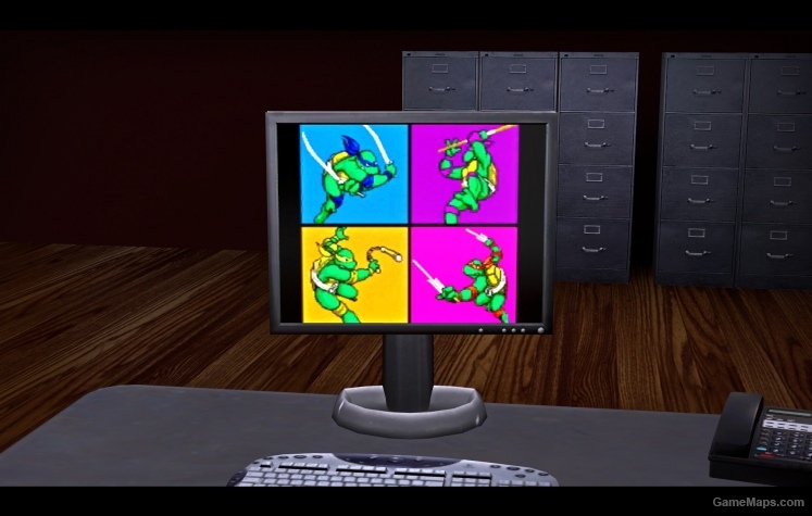 TMNT1 arcade on PC Screen