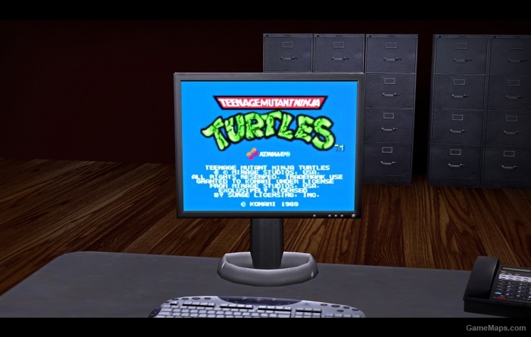 TMNT1 arcade on PC Screen