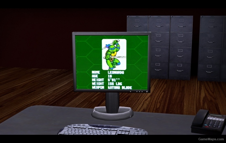 TMNT2 arcade on PC Screen 