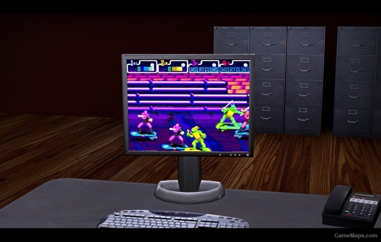 TMNT2 arcade on PC Screen 