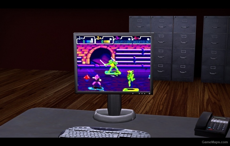 TMNT2 arcade on PC Screen 