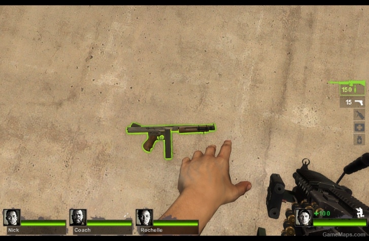 Tommy Submachine Gun (SMG)
