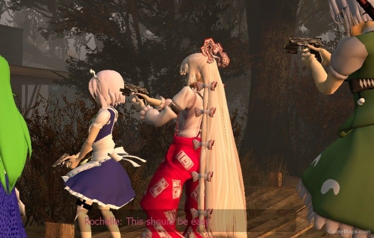 Touhou Survivors 4 - Ok this time we got, a psychotic housemaid, a frog priestess, a fire girl in clown pants, and a ghost girl with katanas. Touhou Survivors 4