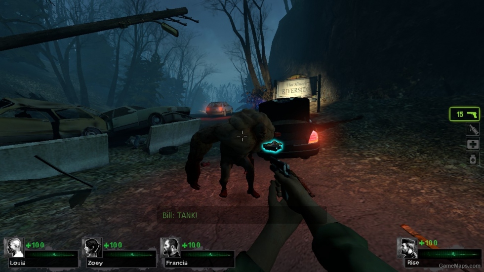 Traincar Tank in all l4d1 campaigns