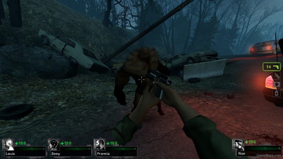 Traincar Tank in all l4d1 campaigns