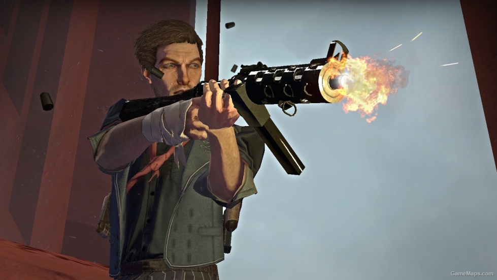 Triple R Machine Gun as Silenced SMG