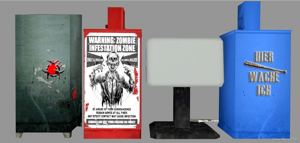 TWD Newspaper Dispensers (HD + Random)