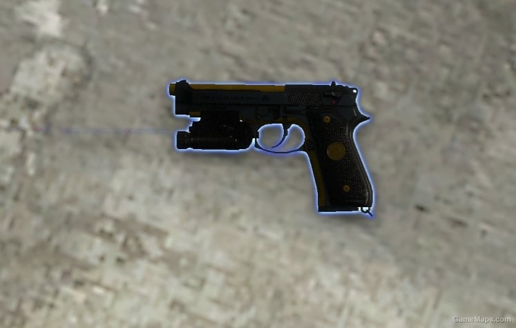 Two tone M9 Beretta (Black/Gold) - Side A Two tone M9 Beretta (Black/Gold)