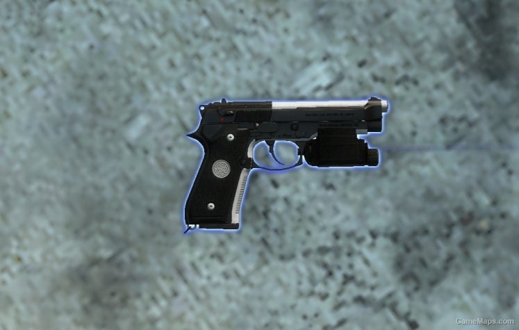Two tone M9 Beretta (Black/Silver) - Teh gun Two tone M9 Beretta (Black/Silver)