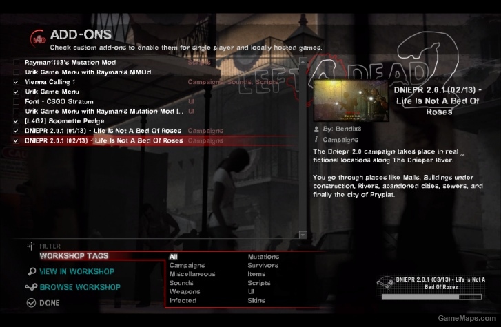 Urik Game Menu