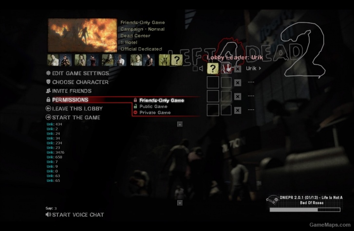 Urik Game Menu (with Rayman's Mutation Mod)