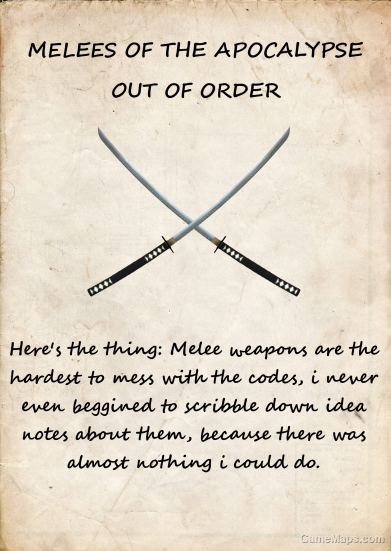 Weapons of the apocalypse - BETA