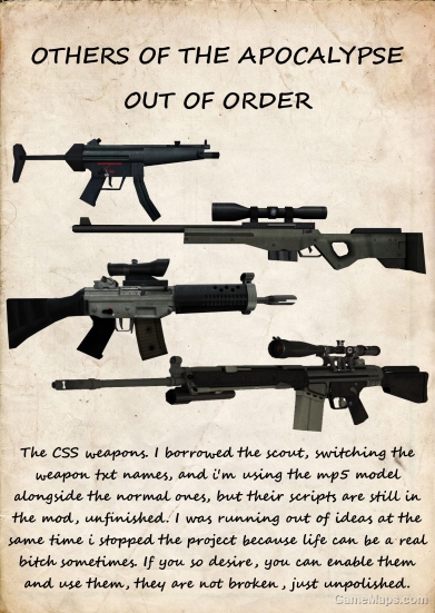 Weapons of the apocalypse - BETA