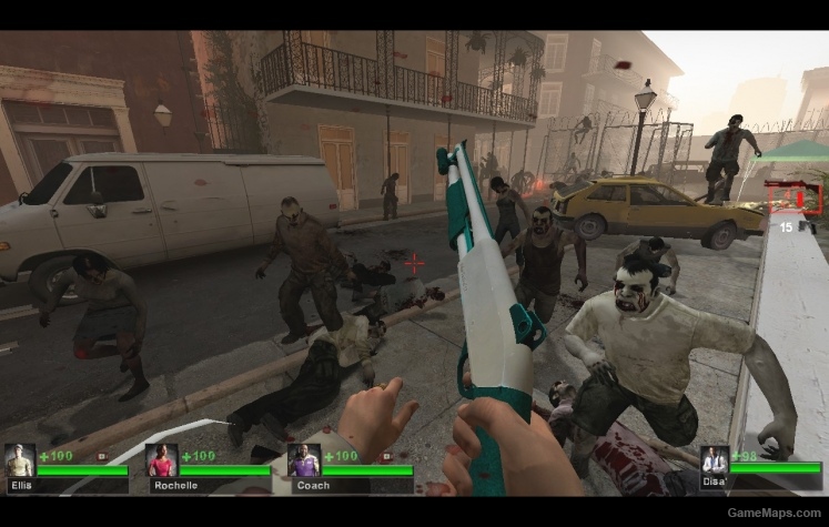 White and Turquoise Shotgun