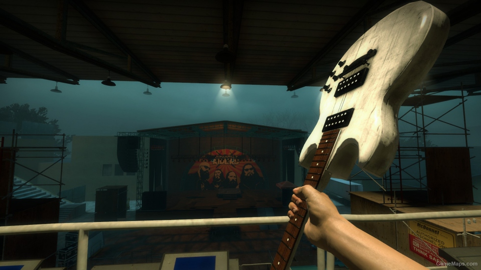 White guitar