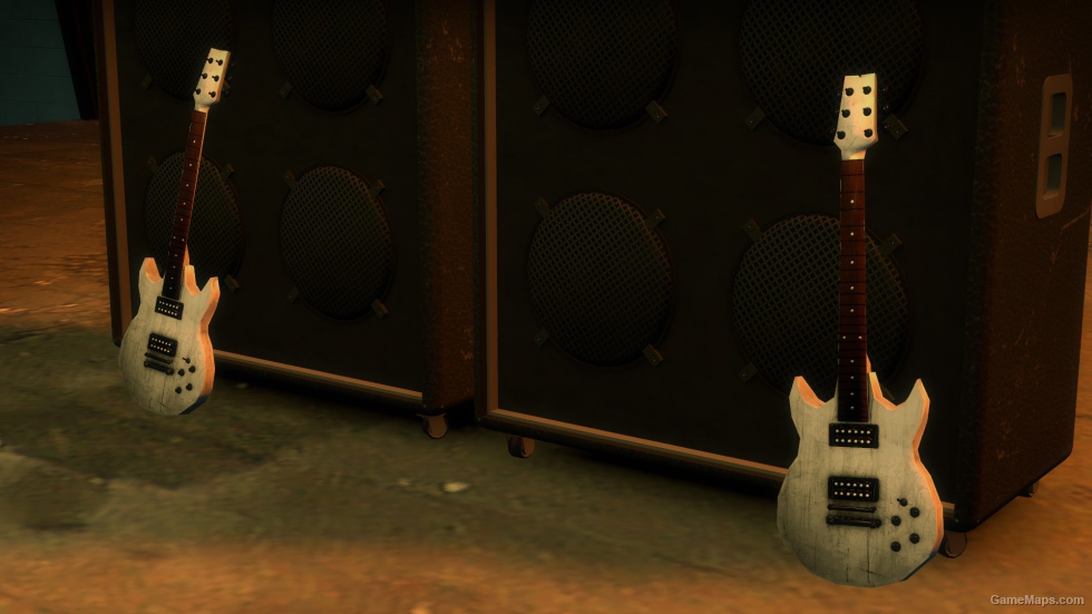 White guitar
