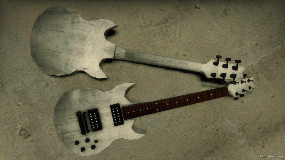 White guitar
