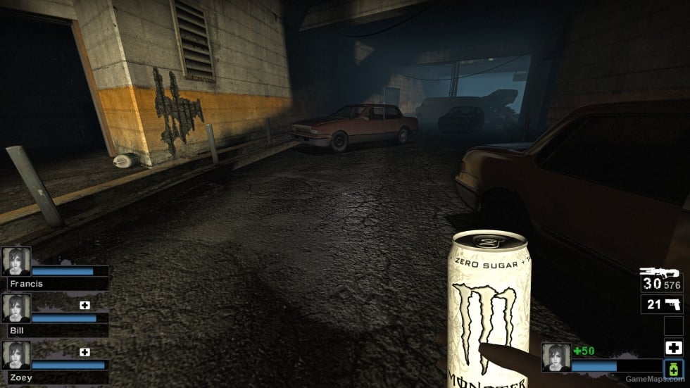 White Monster Zero Sugar Ultra (Pills) [Add hud icon, Sound Ver]