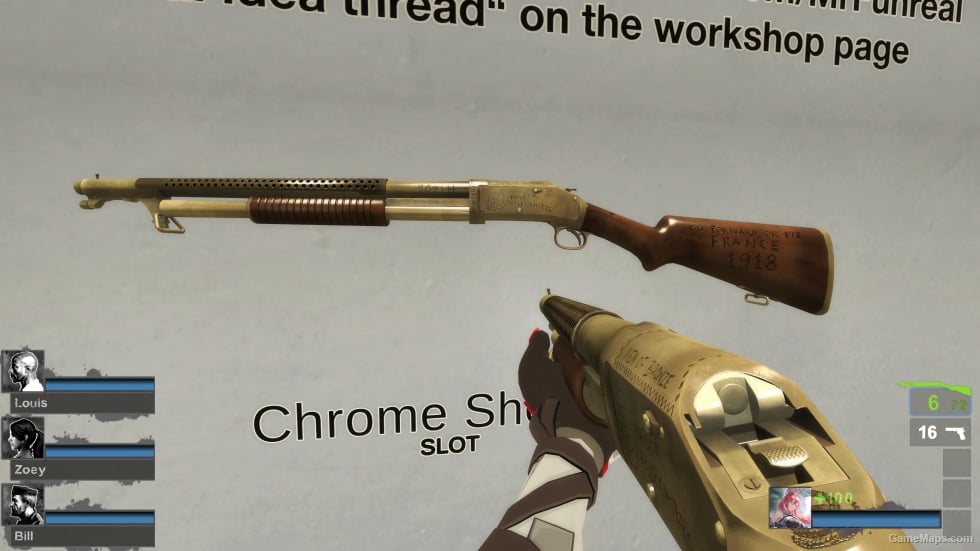 Winchester M1897 Trench gun - Harlem Hellfighter (Chrome Shotgun) [request]
