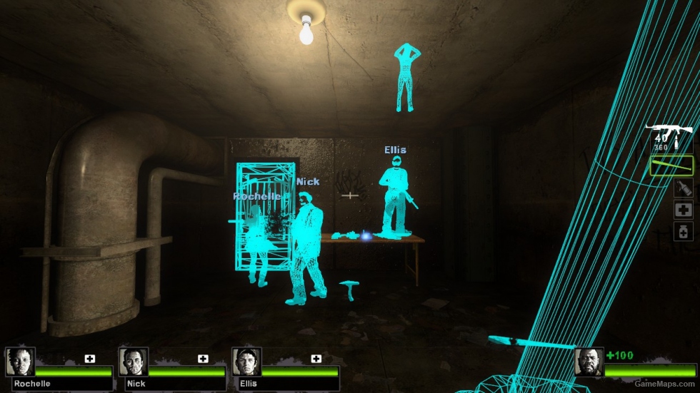 WireFrame Mode (Mod) for Left 4 Dead 2