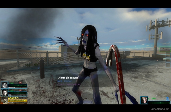 Witch with sweater guns and roses