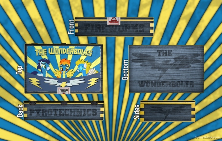 Wonderbolts fireworks crate