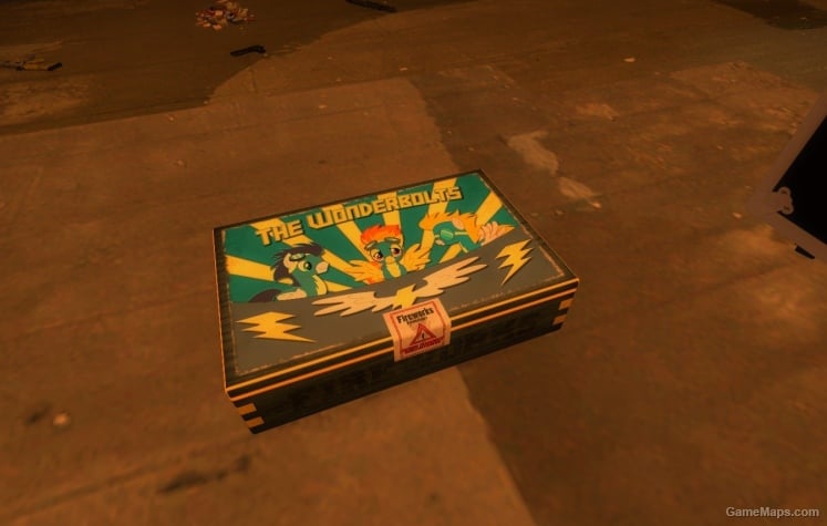 Wonderbolts fireworks crate