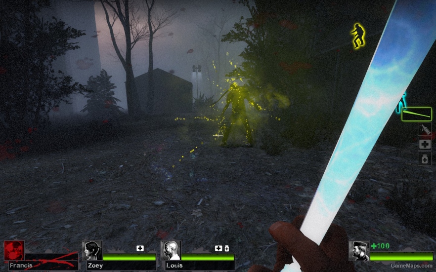 yellow smoker particles
