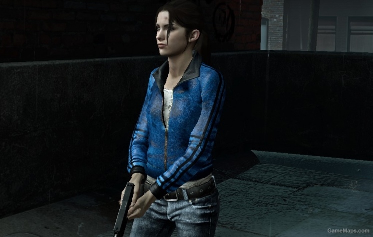 Zoey Blue Leather Jacket L4D2